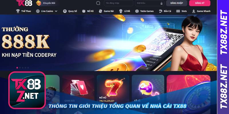 Thông tin giới thiệu tổng quan về nhà cái TX88